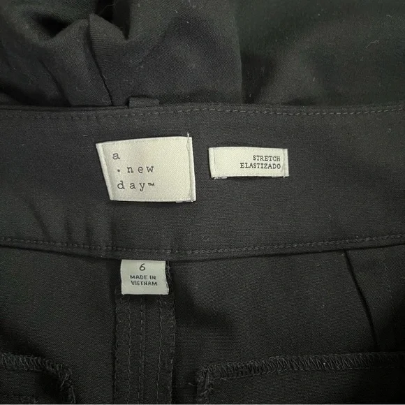 A New Day Classic Black Wide Leg Trousers - Picture 3 of 5